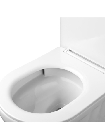Vas WC suspendat Rea Duo alb lucios Rimless Tornado 540x370x345 mm [1]