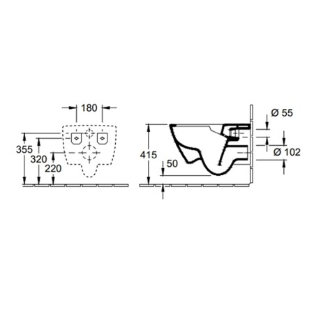 Vas WC suspendat Villeroy &amp; Boch, Subway 2.0, Direct Flush, alb [2]
