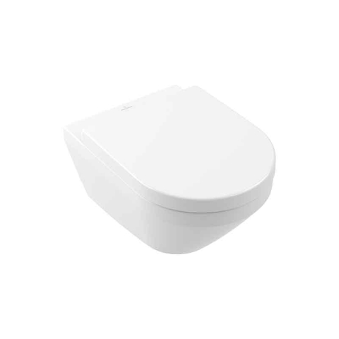 Vase wc - Vas WC suspendat Villeroy & Boch Architectura TwistFlush, CombiPack, cu capac SoftClose, alb alpin
