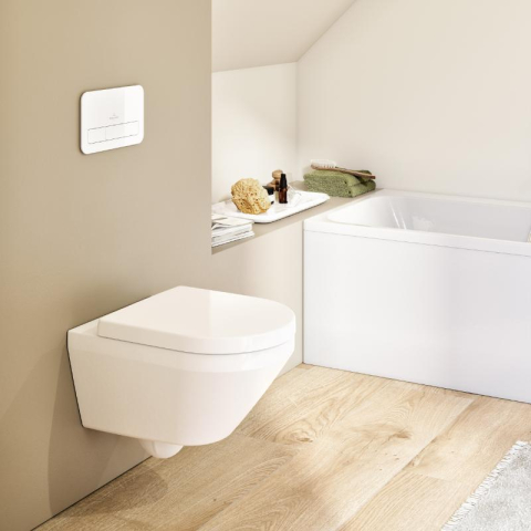 Vas WC suspendat Villeroy & Boch Architectura TwistFlush, CombiPack, cu capac SoftClose, alb alpin [1]