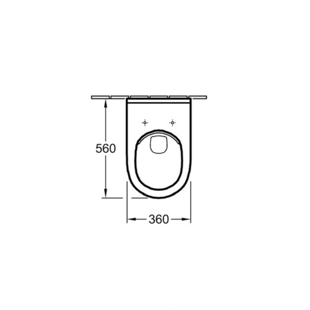 Vas WC suspendat Villeroy & Boch, O.Novo, DirectFlush, alb [2]