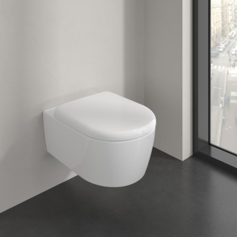 Vas WC suspendat Villeroy&Boch, Skyla TwistFlush, Combi-Pack, capac soft close, alb alpin [1]