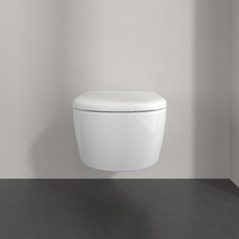 Vas WC suspendat Villeroy&Boch, Skyla TwistFlush, Combi-Pack, capac soft close, alb alpin [2]