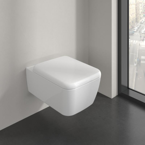 Vas WC suspendat Villeroy&Boch, Skyla TwistFlush, Combi-Pack, capac soft close, alb alpin [7]