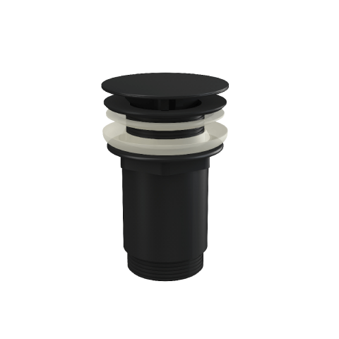 Sifoane si ventile lavoar - Ventil click-clack, Alcadrain, fara preplin, capac mare, negru mat