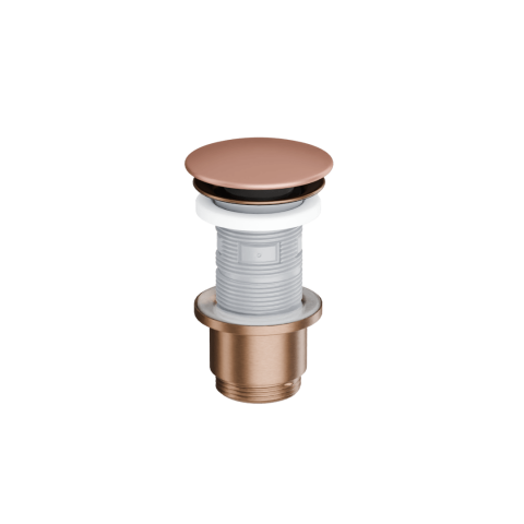 Sifoane si ventile lavoar - Dop clic-clac chiuvetă/bideu Excellent corp cupru periat capac ceramic terracotta mat