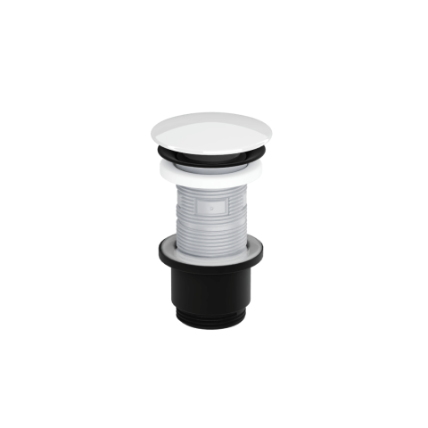 Sifoane si ventile lavoar - Dop clic-clac lavoar Excellent corp negru mat capac ceramic alb