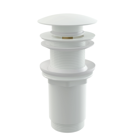 Sifoane si ventile lavoar - Ventil cu click-clack, AlcaPlast, cu dop mare, fara preaplin, alb