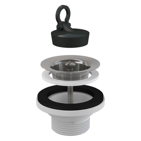 Accesorii baie - Ventil lavoar, Alcadrain, cu sita din otel inoxidabil, cu dop