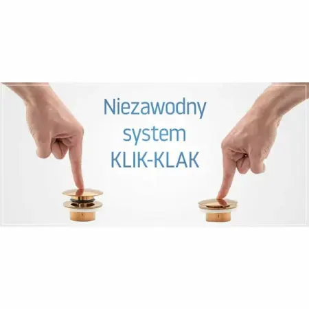 Ventil lavoar Click-Clack universal negru mat Rea [2]
