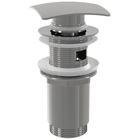 Accesorii baie - Ventil pentru lavoar cu preaplin, Alcadrain, cu click-clack, cu capac patrat, crom