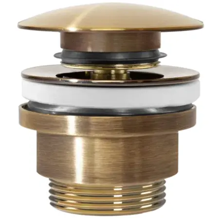 Accesorii baie - Ventil pentru lavoar universal click-clack Auriu antic, Rea