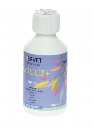 HERVET COCCI+ 200 ml - coccidiostatic, antiprotozoar, antiseptic [1]