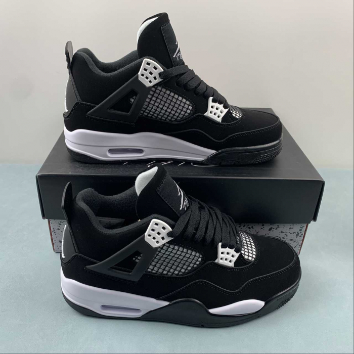 Nike JORDAN 4 black white [5]
