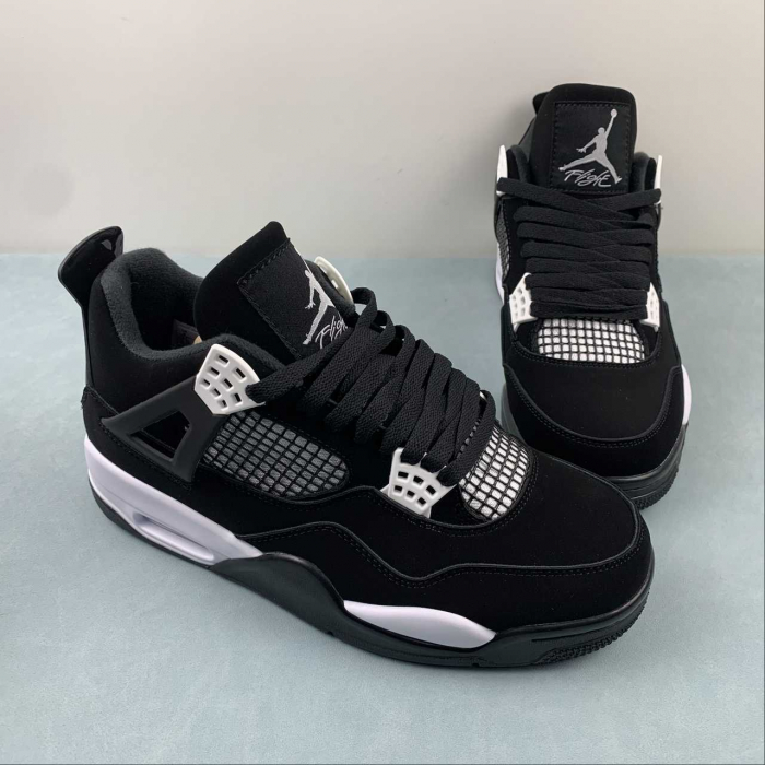 Nike JORDAN 4 black white [4]