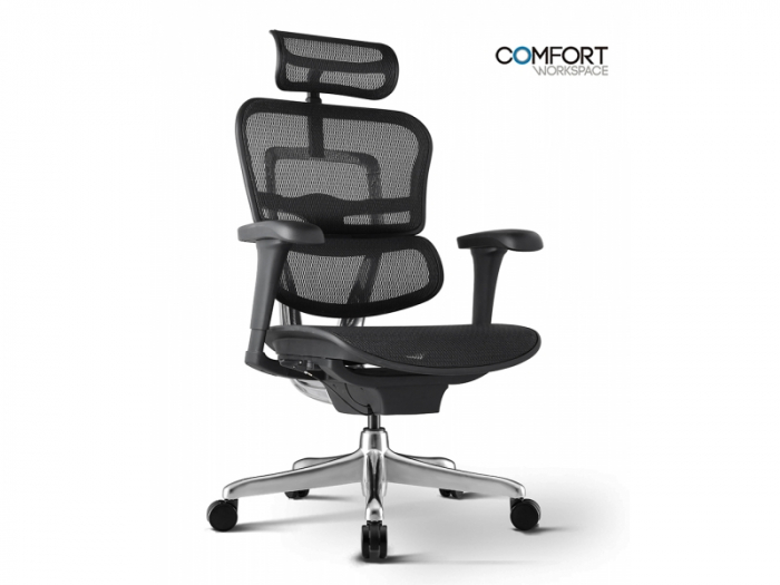 Scaun Ergonimic ErgoHuman 2 Basic BS Black Birou Directorial [5]