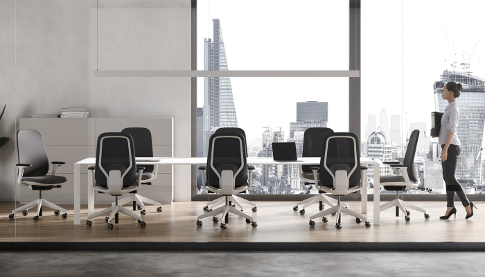 Scaun Ergonomic Mesh Hera Alb Birou Directorial [10]