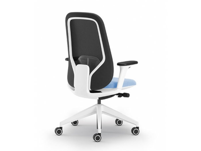 Scaun Ergonomic Mesh Hera Alb Birou Directorial [4]