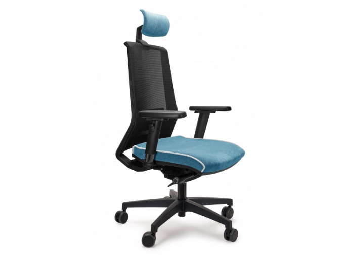 Scaun Ergonimic Mesh Notus Negru Birou Directorial [2]