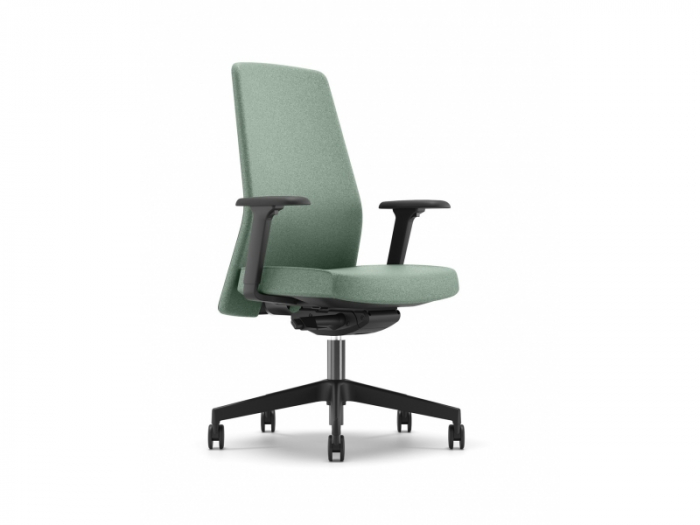 Scaun Ergonomic Nemos Negru Tapitat Birou Directorial [4]