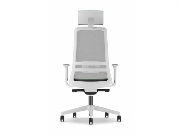 Scaun Ergonomic Nemos Alb Mesh Birou Directorial [7]