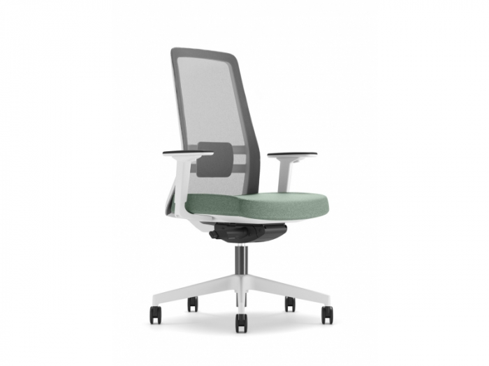 Scaun Ergonomic Nemos Alb Mesh Birou Directorial [4]