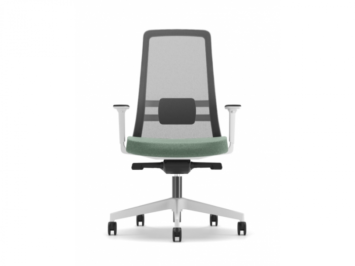 Scaun Ergonomic Nemos Alb Mesh Birou Directorial [5]