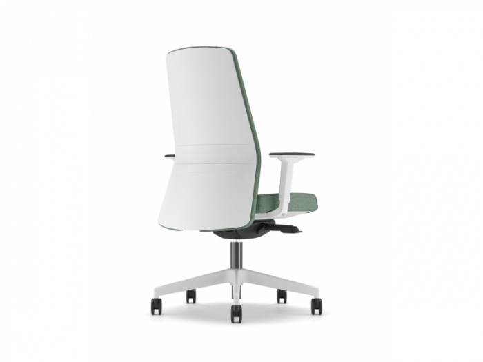 Scaun Ergonomic Nemos Alb Tapitat Birou Directorial [3]