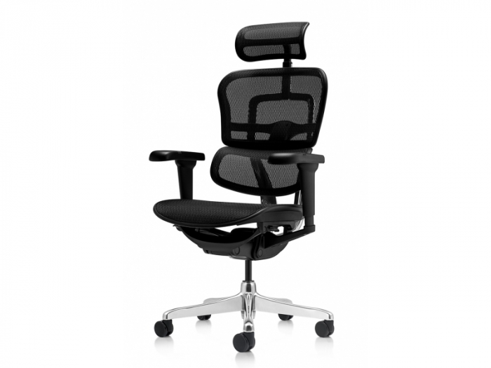 Scaun Ergonomic ErgoHuman 2 Ultra Black Birou Directorial [2]