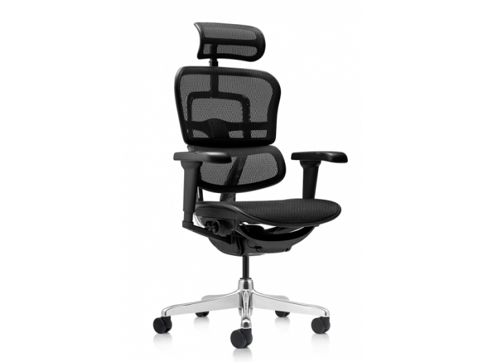 Scaun Ergonomic ErgoHuman 2 Ultra Black Birou Directorial [8]