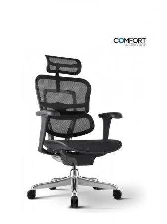 Scaune Ergonomice - Scaun Ergonimic ErgoHuman 2 Basic BS Black Birou Directorial