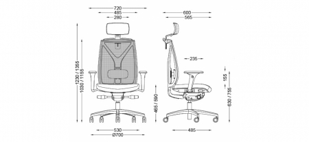 Scaun Ergonimic Cronos Negru Birou Directorial [16]