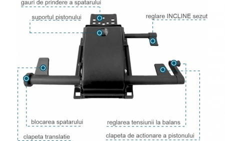 Scaun Ergonomic Nemos Negru Mesh Birou Directorial [8]