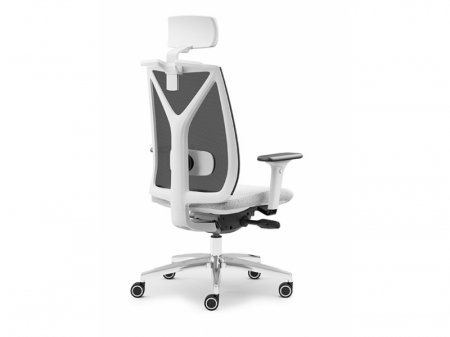 Scaun Ergonimic Mesh Cronos Alb Birou Directorial [1]