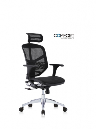 Scaune Ergonomice - Scaun Ergonimic Enjoy M Task Pro - W Black Mesh Birou Directorial