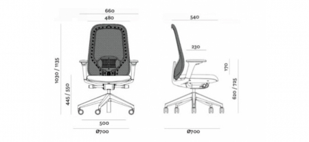 Scaun Ergonomic Mesh Hera Negru Birou Directorial [10]