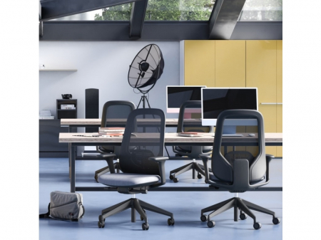 Scaun Ergonomic Mesh Hera Negru Birou Directorial [8]