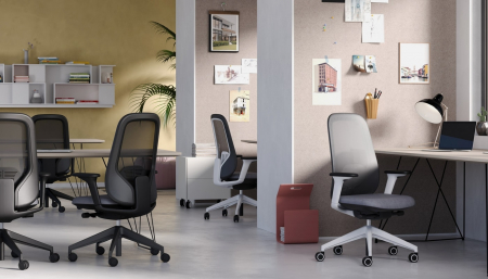 Scaun Ergonomic Mesh Hera Negru Birou Directorial [6]