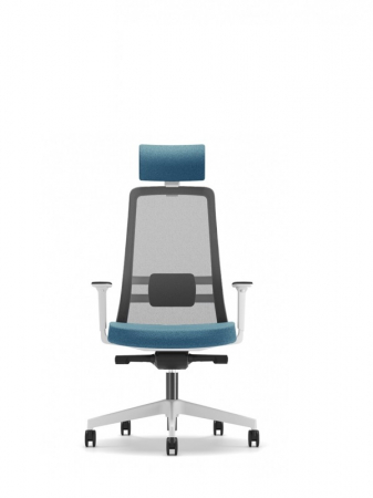 Scaune Ergonomice - Scaun Ergonomic Nemos Alb Mesh Birou Directorial