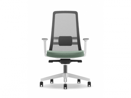 Scaun Ergonomic Nemos Alb Mesh Birou Directorial [4]