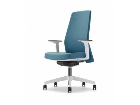 Scaun Ergonomic Nemos Alb Tapitat Birou Directorial [8]
