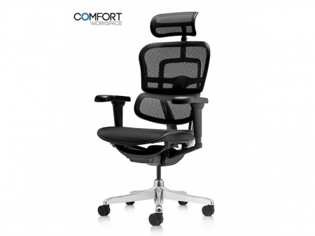 Scaun Ergonomic ErgoHuman 2 Ultra Black Birou Directorial [4]
