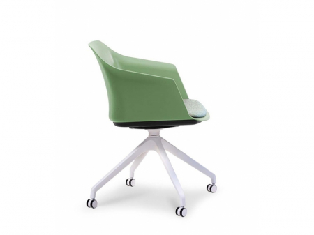 Scaune Vizitator - Scaun Liona Alb Office sau Sedinta, afacere, HoReCa