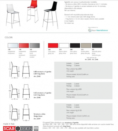 Scaun Zebra Legs birou, living, bucatarie, HoReCa [7]