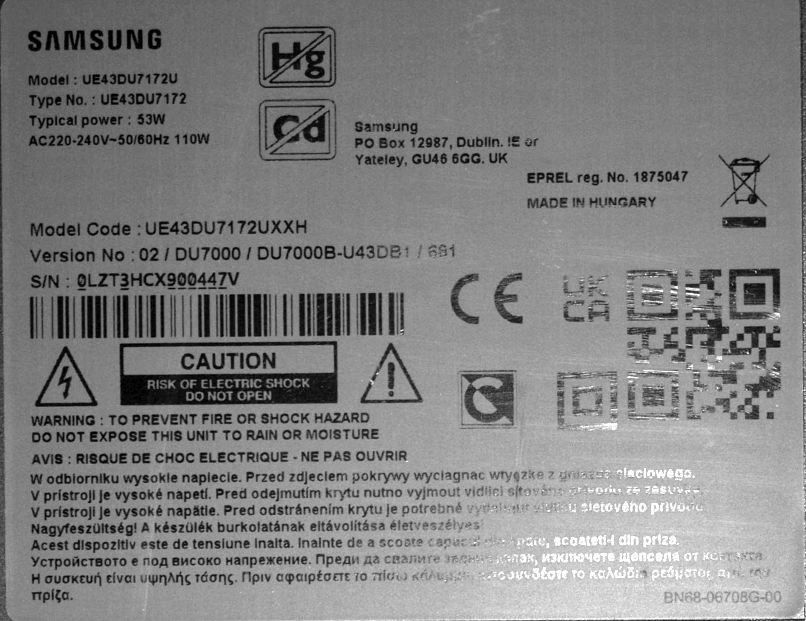 BN96-58721S KANT_SU2E_DU7000 BN41-03231A ( fara modul WiFi ) - pozitia GG923 [2]