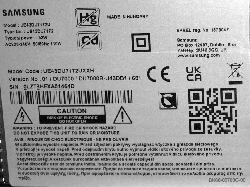 BN9658721S = KANT_SU2E_DU7000 BN41-03231A + BN59-01461A WCD730M + BN96-58784A - pozitia GG727 [3]