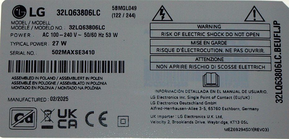 HV320FHBN02 - HV320FHB-N02 47-6021088 - pozitia GG506 GG539 [4]