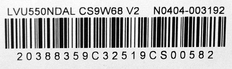 L17SH 40-L17SW2-PWE1KG 11601-500150 55" - pozitia GG516 GG518 [5]