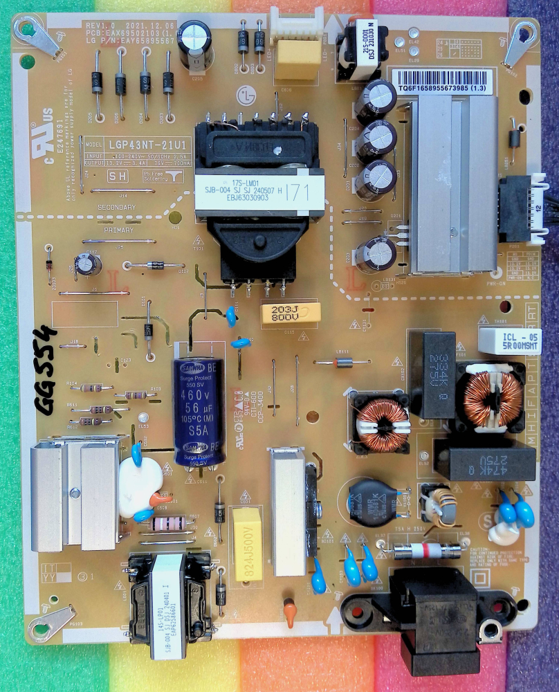 LGP43NT-21U1 EAX69502103 (1.0) EAY65895567 EPCD10CB1C 3PCR03132A - pozitia GG554 GG555 [6]