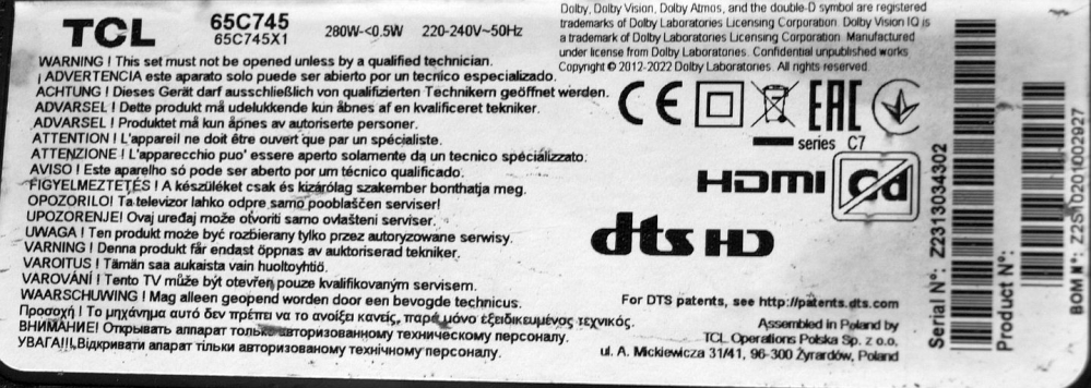 P30XW 40-P30XWL-PWC1ZG 11601-500077 65" - pozitia GG773 [2]